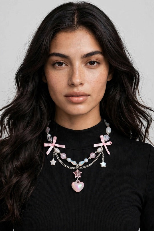 Starlight Sweetheart Pendant Necklace