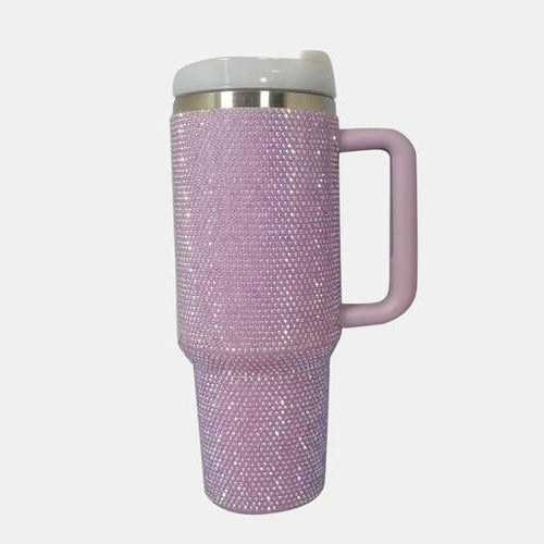 Rhinestone Stainless Steel Tumbler Cup