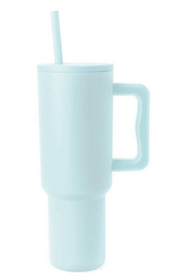 Thermal Stainless Steel Straw Tumbler Cup