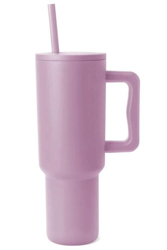 Thermal Stainless Steel Straw Tumbler Cup