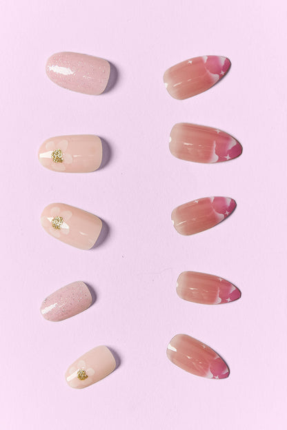Uñas postizas SO PINK BEAUTY, 2 paquetes