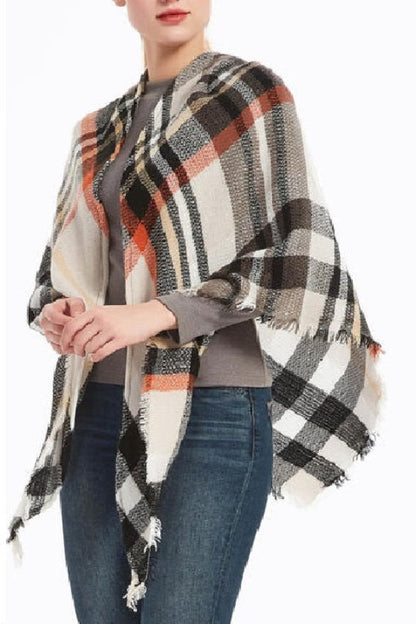 Plaid Featherlight Cashmere Scarf