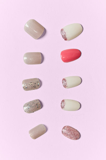 Uñas postizas SO PINK BEAUTY, 2 paquetes