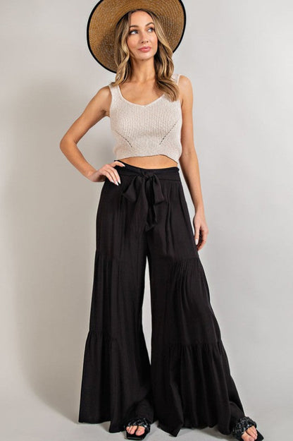 Wild Flower Flared Leg Pants
