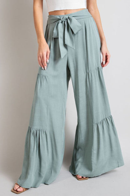 Wild Flower Flared Leg Pants