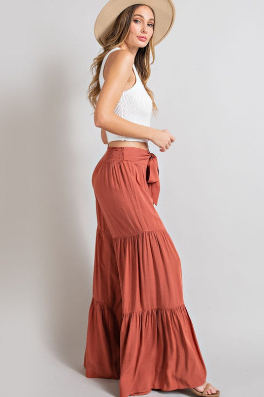 Wild Flower Flared Leg Pants