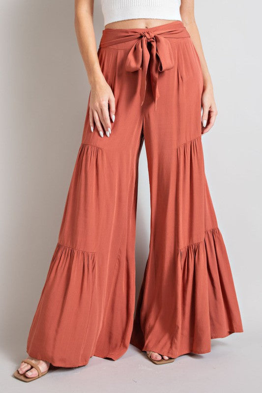 Wild Flower Flared Leg Pants