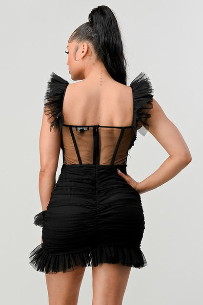 1. MINI VESTIDO CON VOLANTES BE ADORABLE