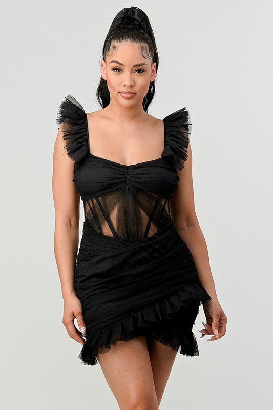1. MINI VESTIDO CON VOLANTES BE ADORABLE