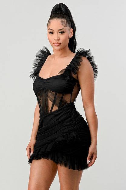1. MINI VESTIDO CON VOLANTES BE ADORABLE