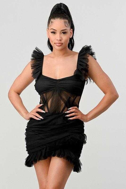 1. MINI VESTIDO CON VOLANTES BE ADORABLE