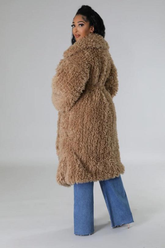 Heavy Shag Fur Winter Coat