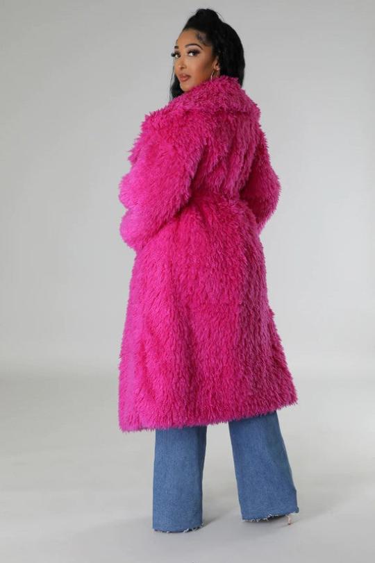 Heavy Shag Fur Winter Coat