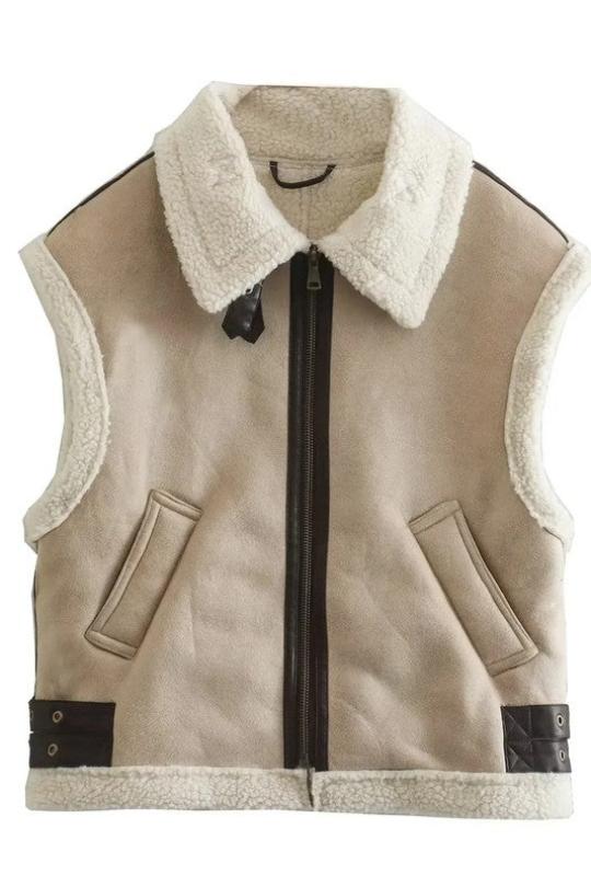 Women's New York Shearling Vest Jacket