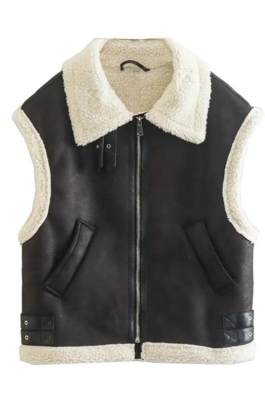 Women's New York Shearling Vest Jacket