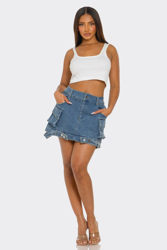 Fashionable Urban Mini & Maxi Denim Skirt