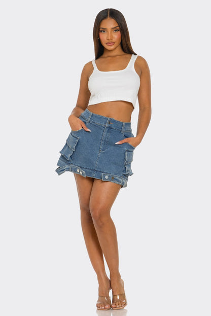 Fashionable Urban Mini & Maxi Denim Skirt