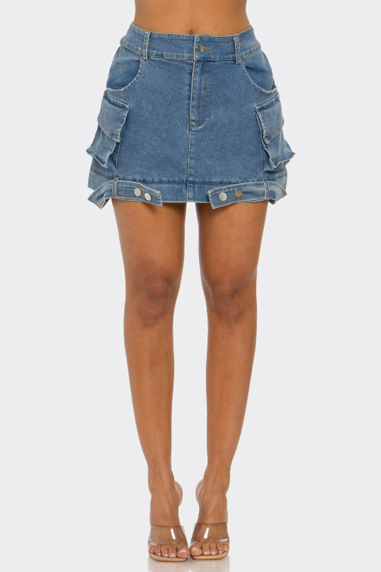 Fashionable Urban Mini & Maxi Denim Skirt