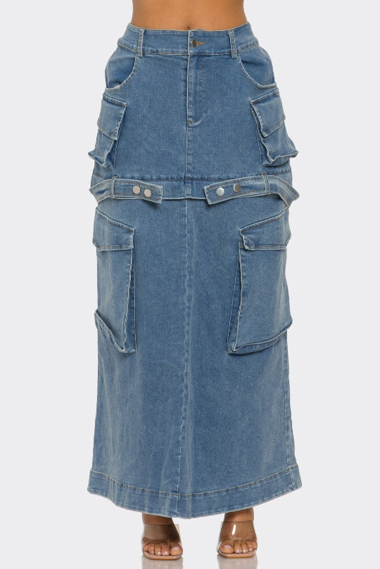 Fashionable Urban Mini & Maxi Denim Skirt