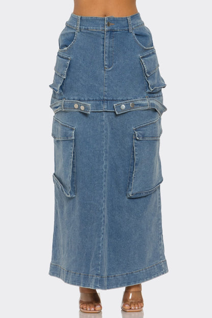Fashionable Urban Mini & Maxi Denim Skirt