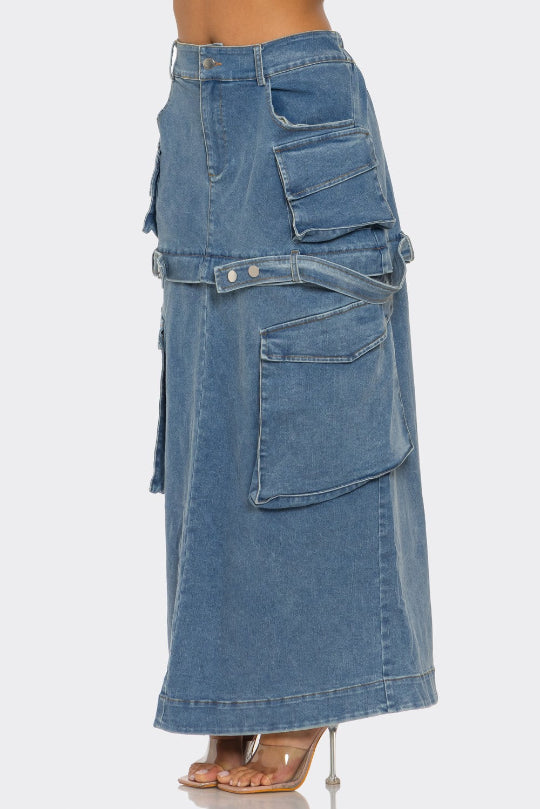 Fashionable Urban Mini & Maxi Denim Skirt