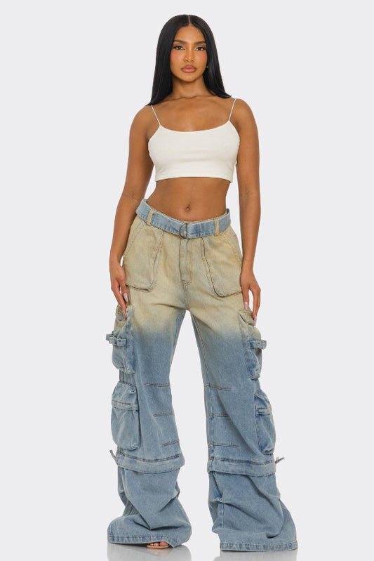 Women’s Desert Fade Utility Cargo Jeans