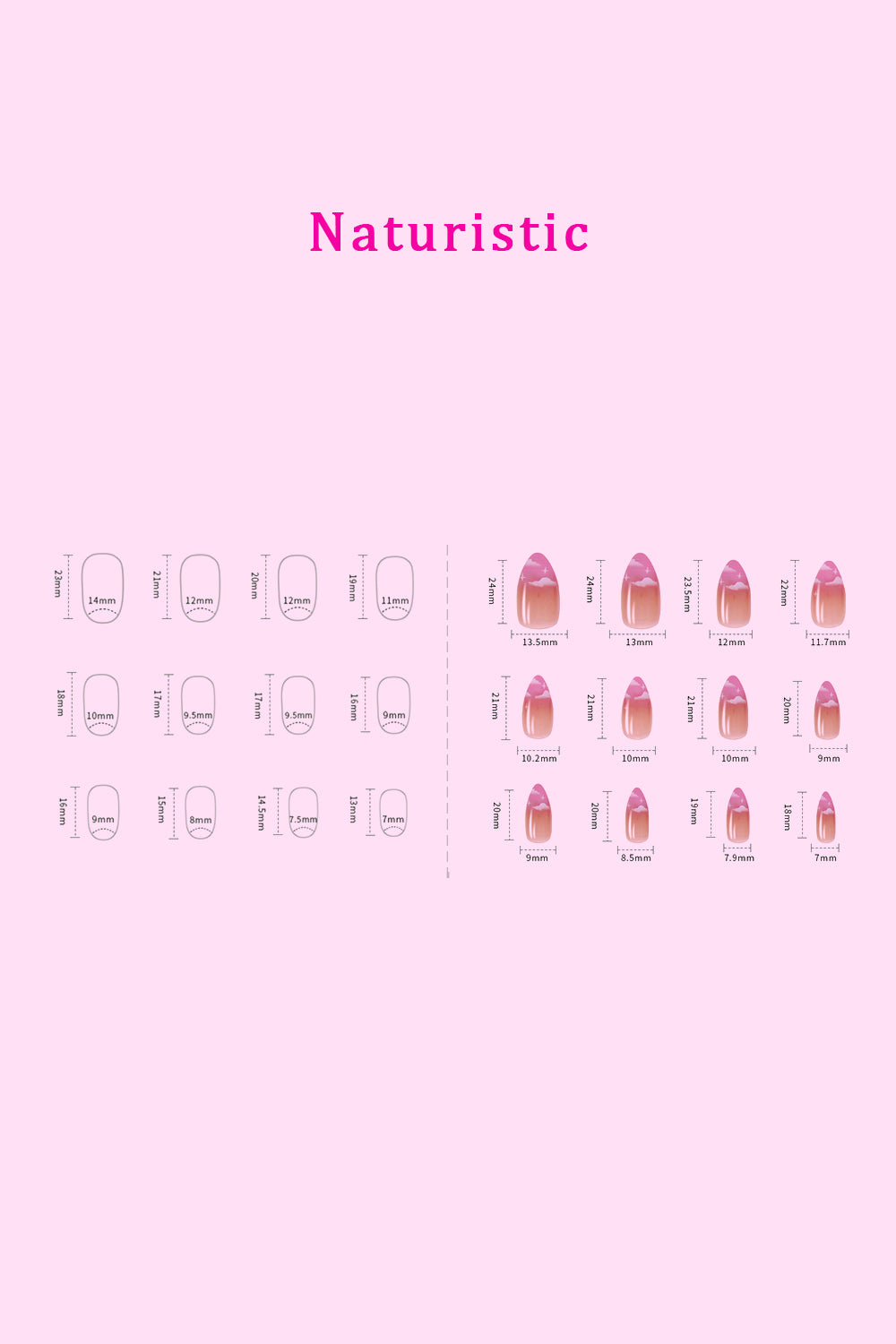 Uñas postizas SO PINK BEAUTY, 2 paquetes