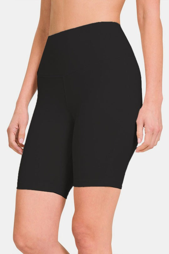 High Waist Stretch Active Shorts