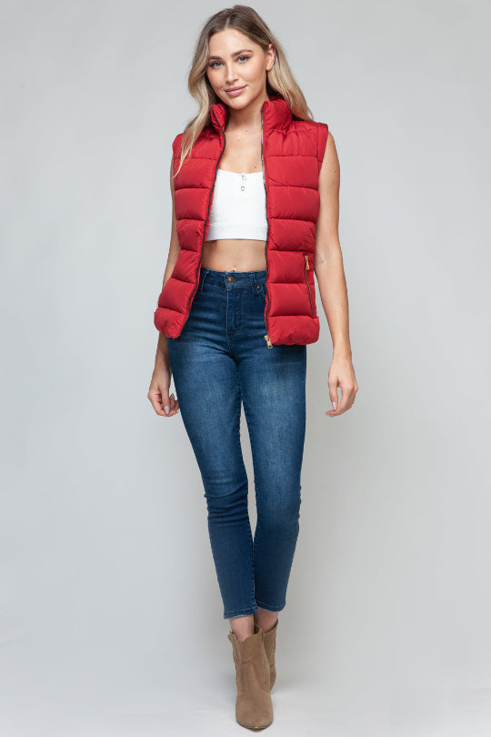 Kizzy Outdoor Turtleneck Vest Jacket
