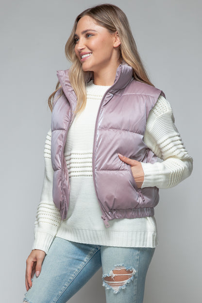 Women's Puffy Quilted Vest Jacket