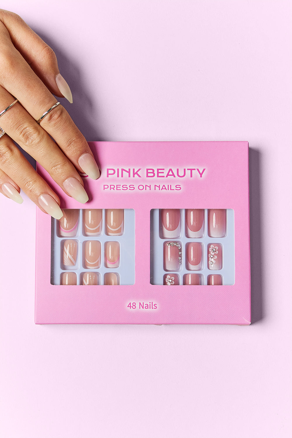 Uñas postizas SO PINK BEAUTY, 2 paquetes