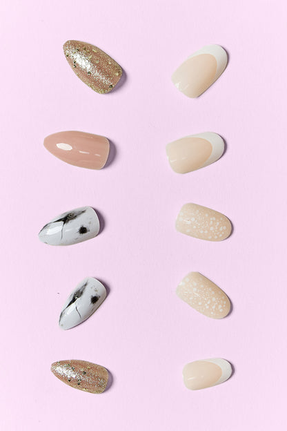 Uñas postizas SO PINK BEAUTY, 2 paquetes