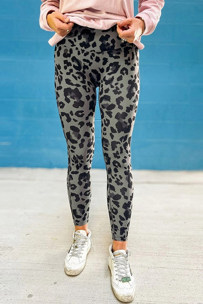 Casual Leopard Print High Waist Leggings