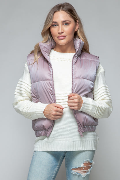 Women's Puffy Quilted Vest Jacket