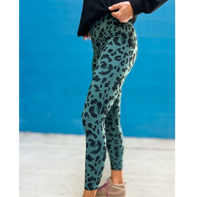 Casual Leopard Print High Waist Leggings