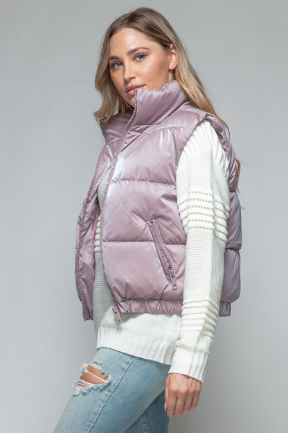 Women's Puffy Quilted Vest Jacket