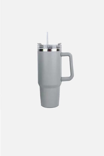 Stainless Steel Handle and Straw Tumbler