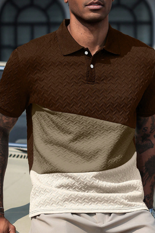 Apex Diamond Jacquard Polo Shirt