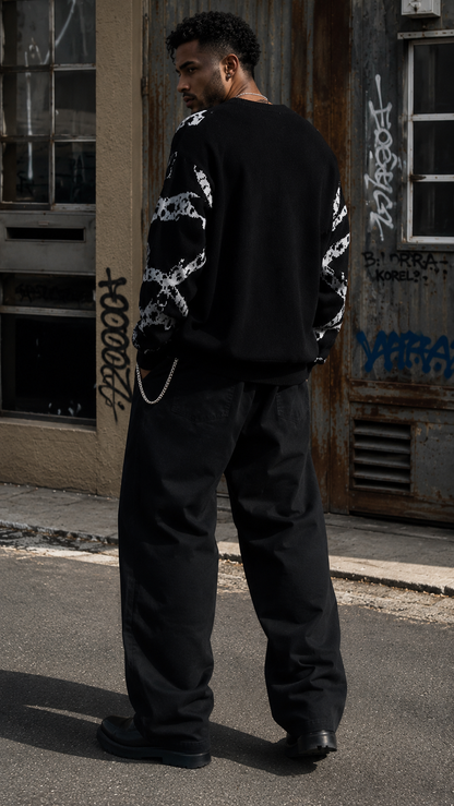 Men’s Crossfire Sequin Knit Pullover Sweater