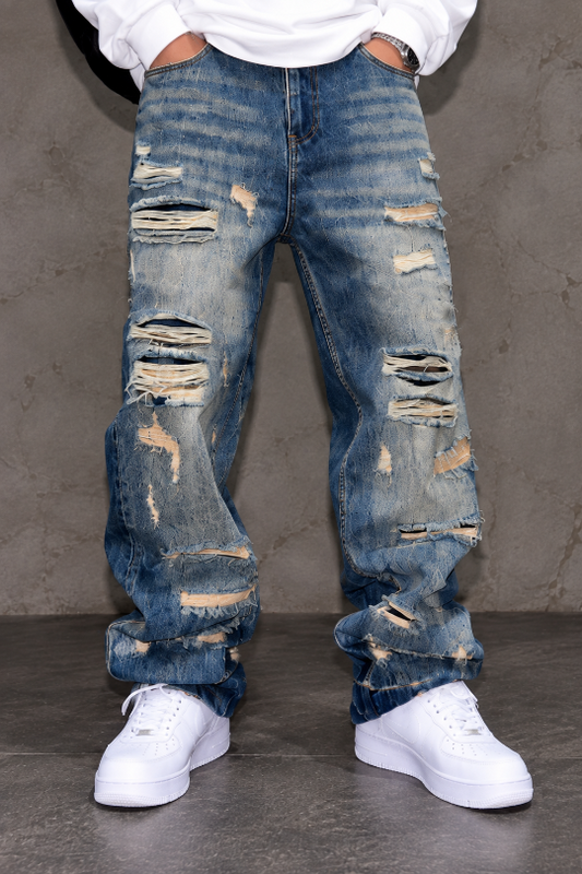 Men’s Aftershock Wide Leg Jeans