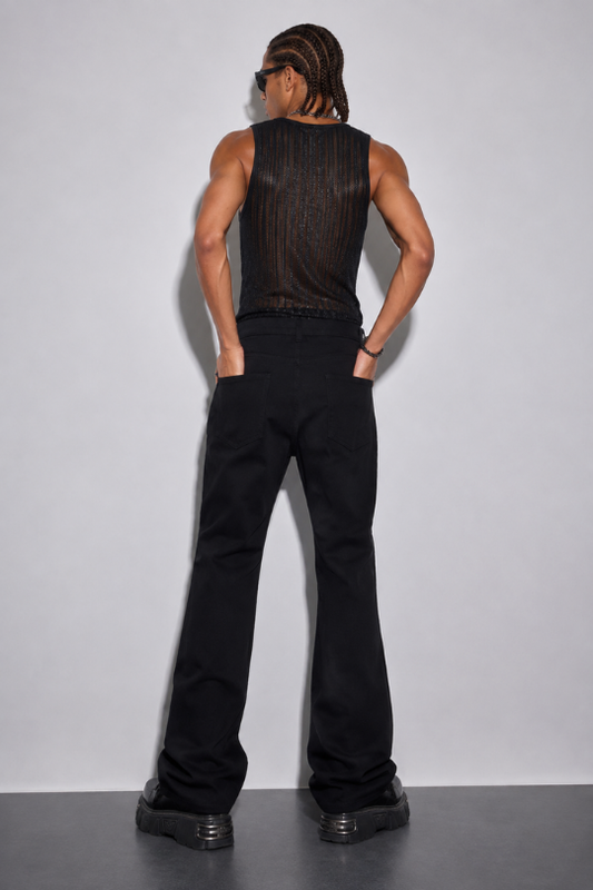 Men's Rebel Cross Rhinestone Loose Jeans