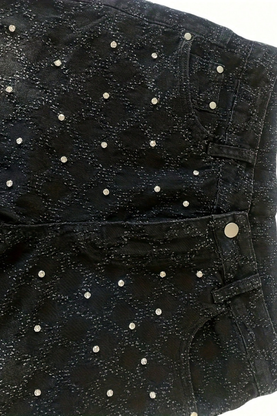 Men's Street Style Slim Fit Rhinestone Denim Jeans