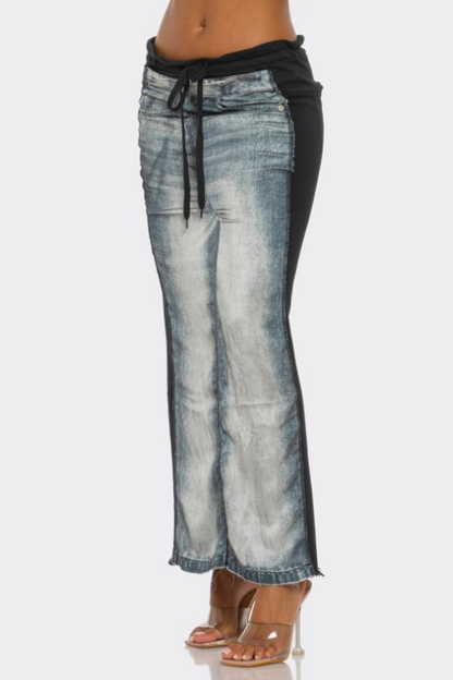 Game Changer Hybrid Denim Maxi Skirt