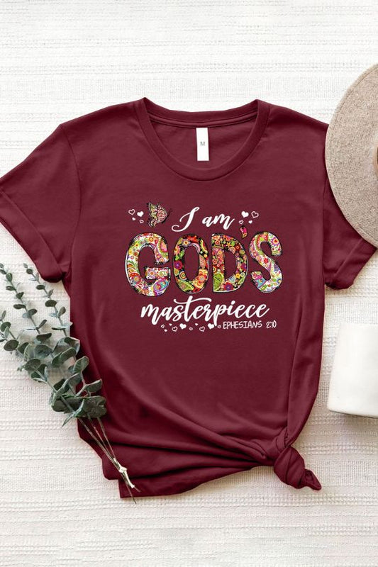I am God's Masterpiece Short Sleeve T-Shirt