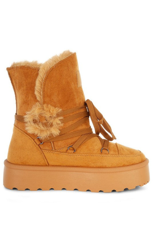 Lola Faux Fur Platform Snow Boots