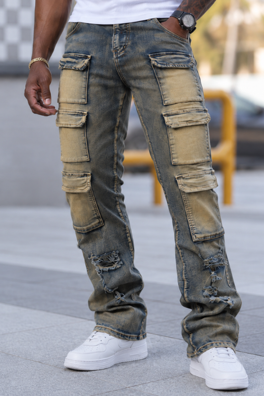 Men’s Aftershock Flare Cargo Jeans