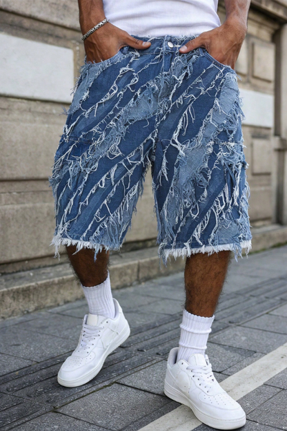 Men’s Blue Trail Graphic Bermuda Shorts
