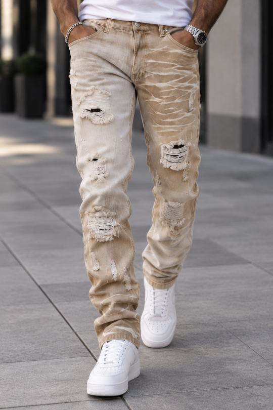 Men’s Breakpoint Distressed Patchwork Jeans