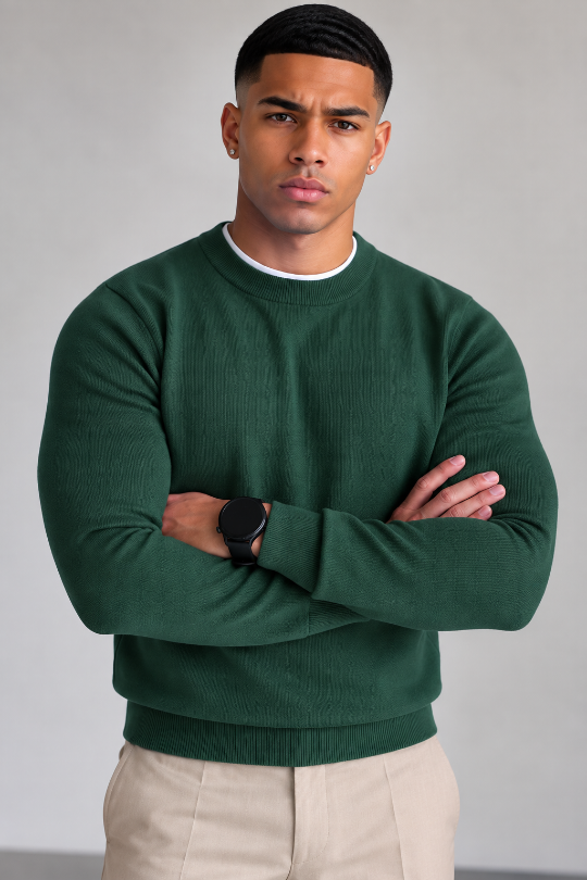 Men’s Coreline Ribbed Knit Sweater
