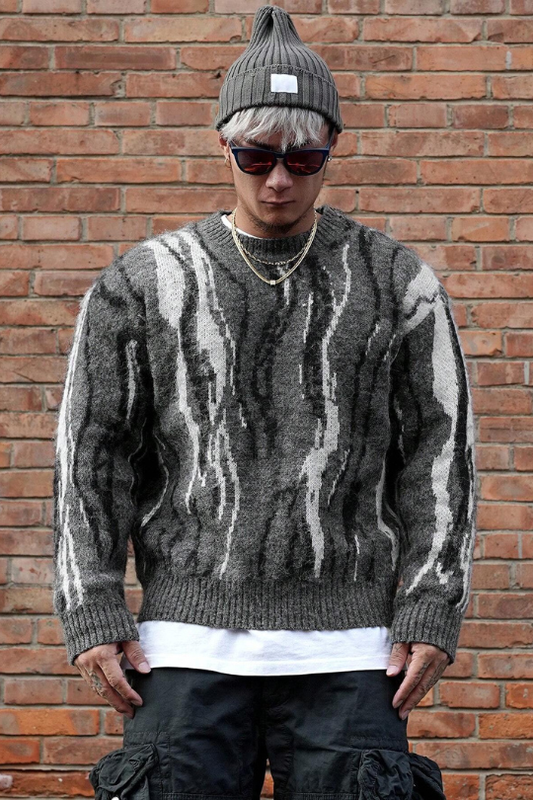 Men’s Darkline Asymmetrical Knit Sweater